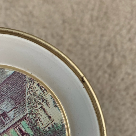 2 Vintage Currier and Ives Seasons 6” Hanging Plates: Autumn and Spring - Picture 5 of 5